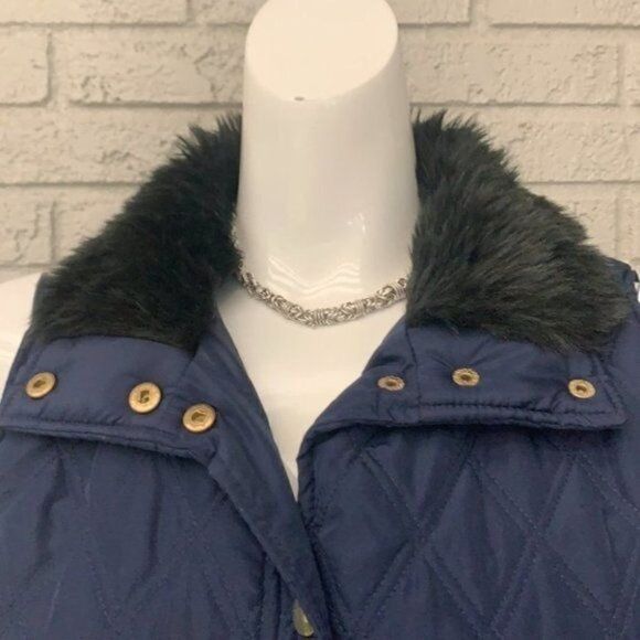 Casual Identity Quilted Vest Size Sp - Picture 10 of 12